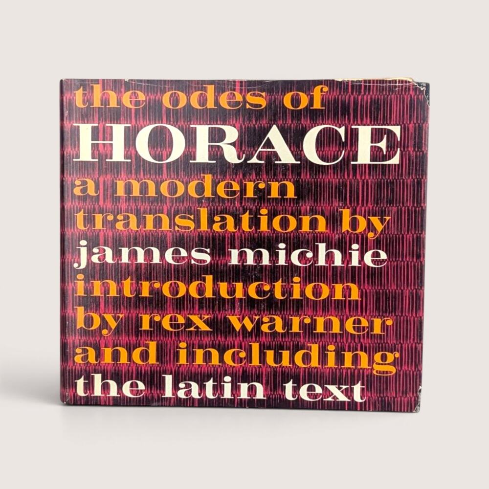 1963 The Odes of Horace Latin Text Bilingual Hardcover Book